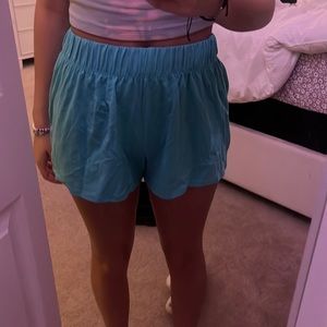 Flowy foldover lounge shorts!